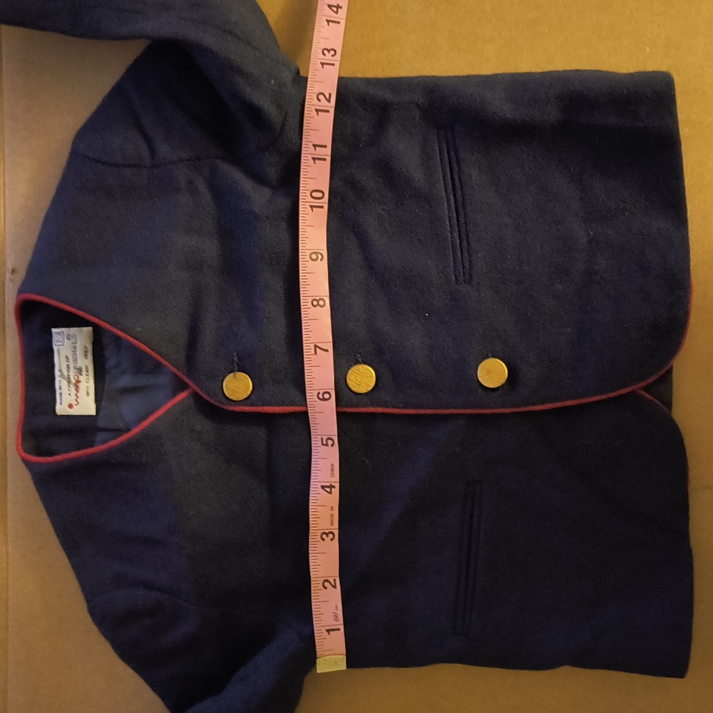 VINTAGE Saks Fifth Avenue Navy and Red Boys Blazer - Picture 9 of 11
